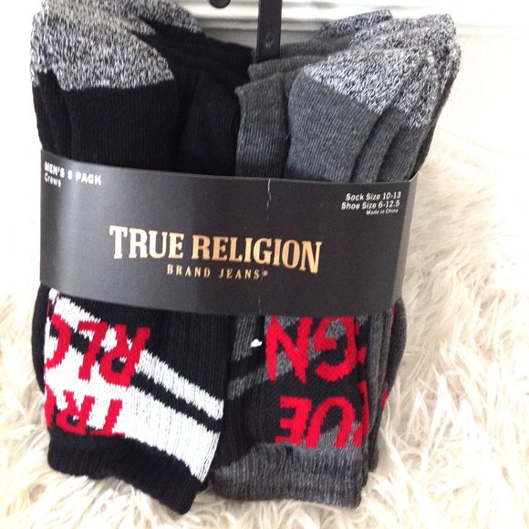 True Religion Other - True Religion Pack of 8 Crew Socks